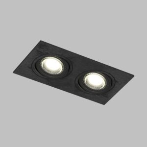DK3022-BK Встраиваемый светильник, IP 20, 10 Вт, GU5.3, LED, черный, пластик