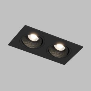DK3072-BK Встраиваемый светильник, IP 20, 10 Вт, GU5.3, LED, черный/черный, пластик